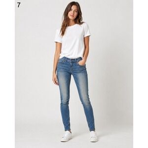 ZCO Skinny Jeans Womens Juniors 5 Blue Cotton Polyester Blend Stretch